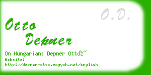 otto depner business card